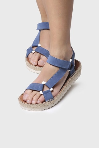 Alpargatas com plataforma Rosa - Azul