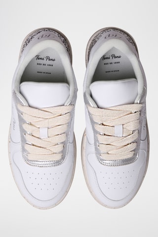 Sapatilhas em couro Amanda - Branco