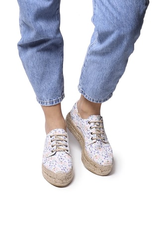 Sapatilhas com plataforma Freya-Pr - Cru - Bege