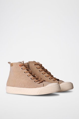 Sapatilhas subidas Gena-Mi - Bege - Bege