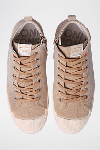 Sapatilhas subidas Gena-Mi - Bege - Bege