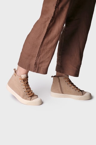 Sapatilhas subidas Gena-Mi - Bege - Bege