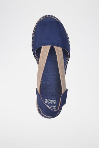 Alpargatas com cunha Verde - Azul