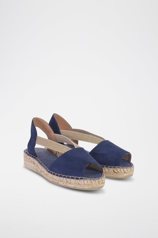 Alpargatas com cunha Verde - Azul