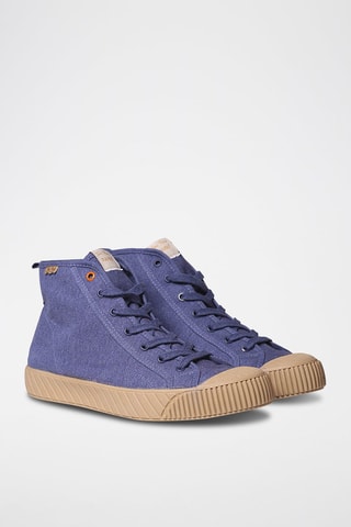 Sneakers subidos Bege - Azul-claro