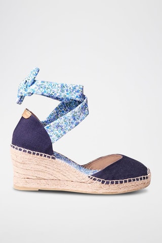 Alpargatas com cunha Azul - Azul