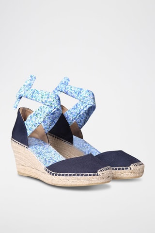 Alpargatas com cunha Azul - Azul