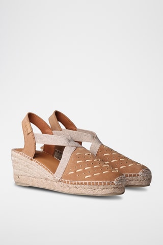 Sandálias com cunha Tatiana - Castanho