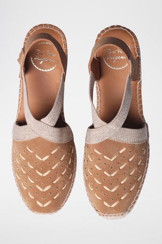 Sandálias com cunha Tatiana - Castanho