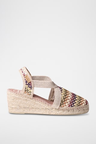 Sandálias com cunha Terra - Bordô