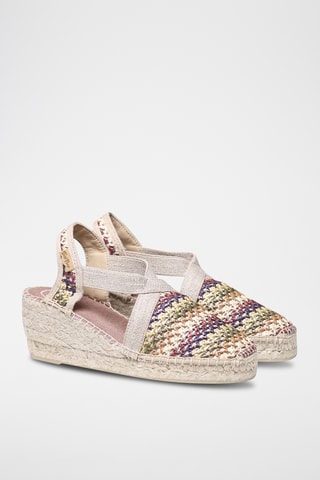 Sandálias com cunha Terra - Bordô