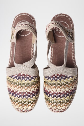 Sandálias com cunha Terra - Bordô