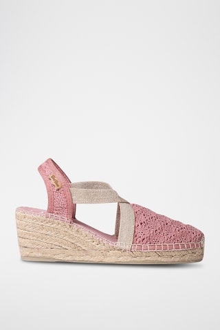 Sandálias com cunha Terra - Rosa