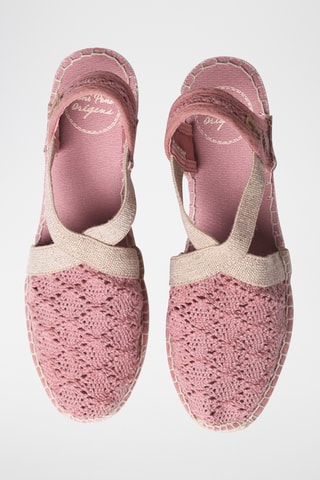 Sandálias com cunha Terra - Rosa