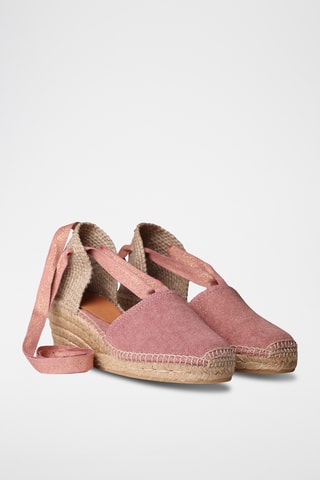 Sandálias com cunha Vega - Rosa