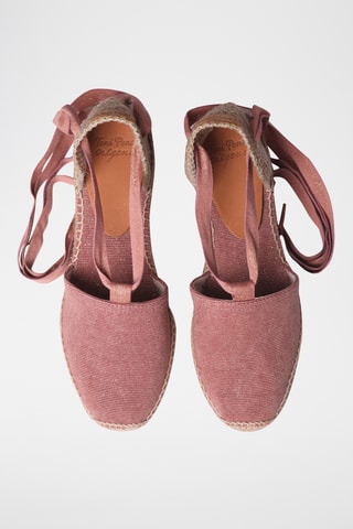 Sandálias com cunha Vega - Rosa