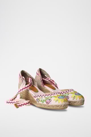 Alpargatas com cunha Lolita - Bege