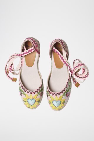 Alpargatas com cunha Lolita - Bege