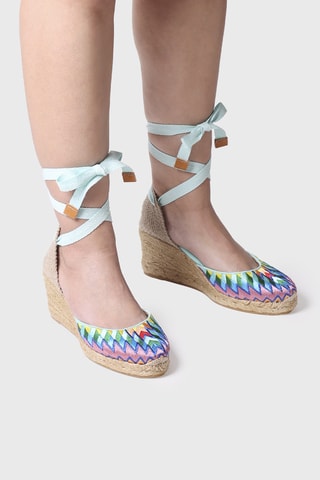 Alpargatas com cunha Lolita - Multicor