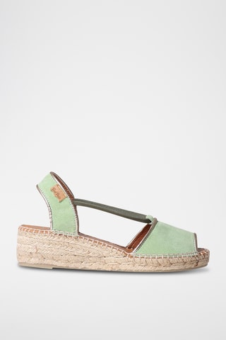 Sandálias com cunha Bilda - Verde-claro