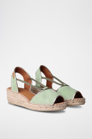 Sandálias com cunha Bilda - Verde-claro