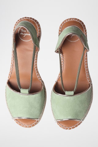 Sandálias com cunha Bilda - Verde-claro