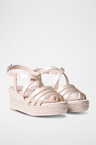 Sandálias com cunha Annet - Dourado