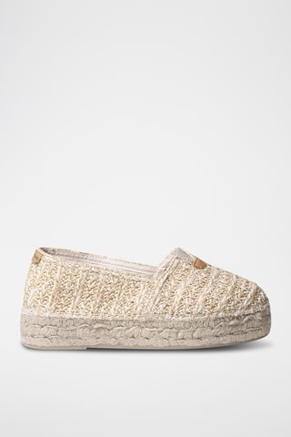 Alpargatas com plataforma Arlet - Bege