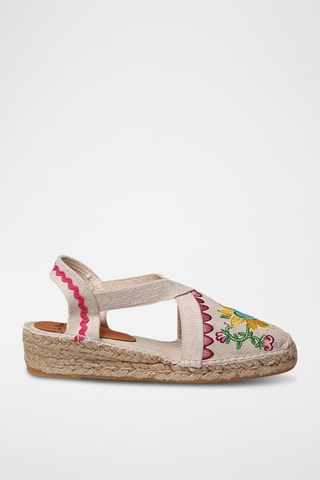 Sandálias com cunha Vida - Bege