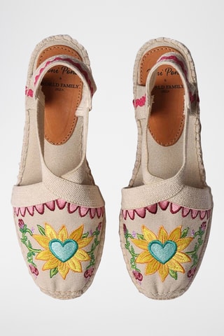 Sandálias com cunha Vida - Bege