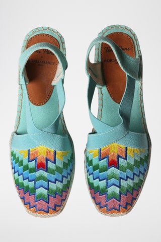 Sandálias com cunha Vida - Multicor