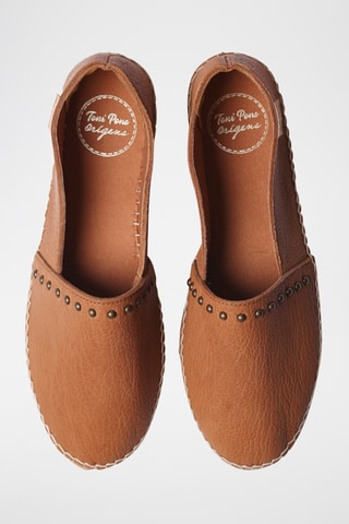 Alpargatas em couro Malita - Castanho