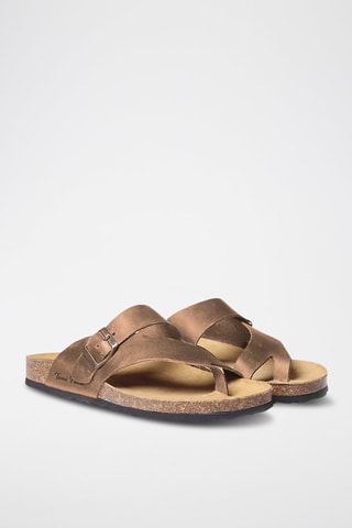 Mules em couro Graz-Pe - Camel - Bege