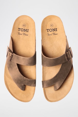 Mules em couro Graz-Pe - Camel - Bege