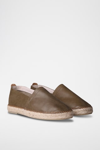 Alpargatas em couro Marc - Caqui