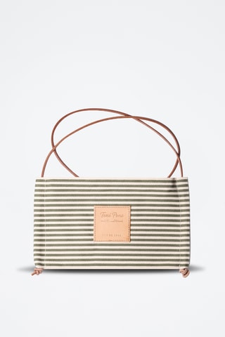 Mala de ombro Azul - Caqui