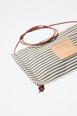 Mala de ombro Azul - Caqui