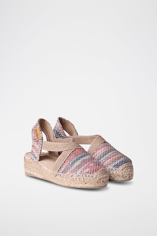 Alpargatas com cunha Edita-S - Cru - Multicor