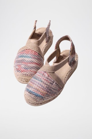 Alpargatas com cunha Edita-S - Cru - Multicor