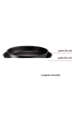 2 poêles et 1 manche amovible Ingenio Reimpact - 22/26 cm