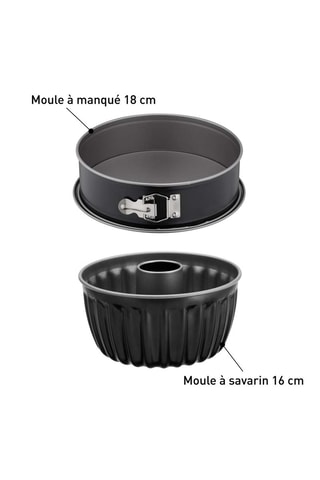 2 moules pour friteuse à air - 16/18 cm