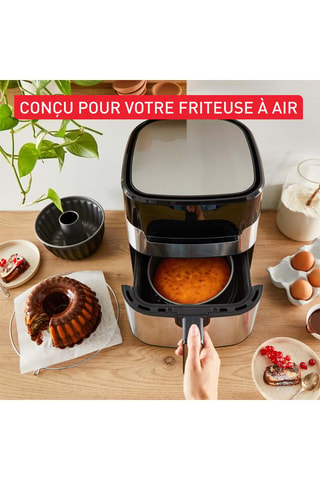 2 moules pour friteuse à air - 16/18 cm