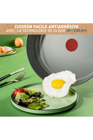 2 poêles en céramique Renew On - 24/28 cm