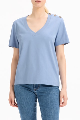 T-shirt droit - Ciel