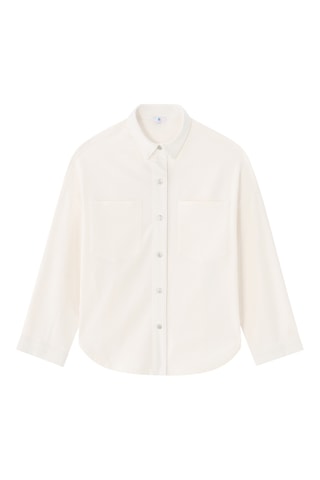 Sovracamicia in jeans - Ecrù