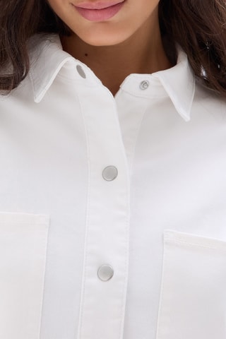 Sovracamicia in jeans - Ecrù