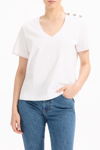 T-shirt droit - Blanc