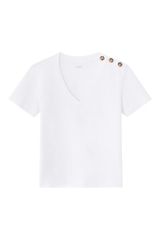 T-shirt droit - Blanc