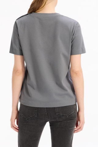 T-shirt droit - Gris foncé