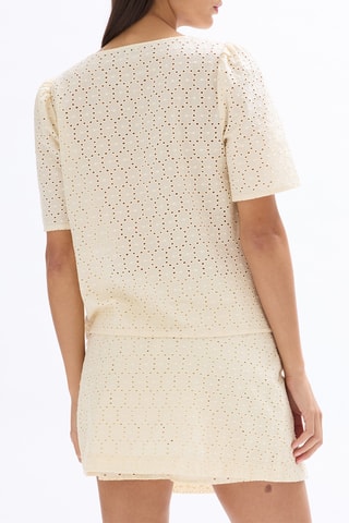 Chemisier en broderie anglaise - Ecru